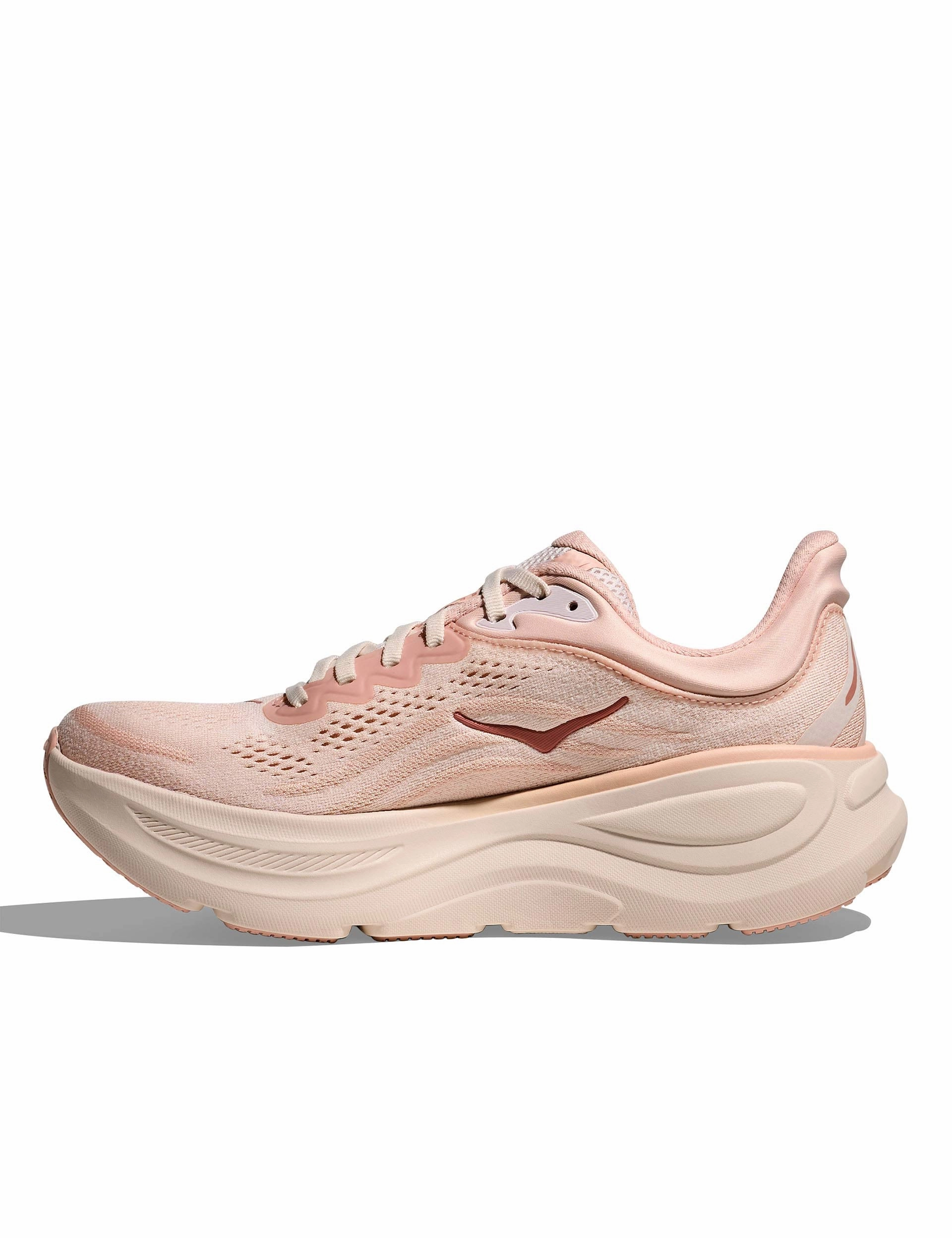 Bondi 9 - Rose Latte/Rose Cream Hoka trail-ready performance shoes