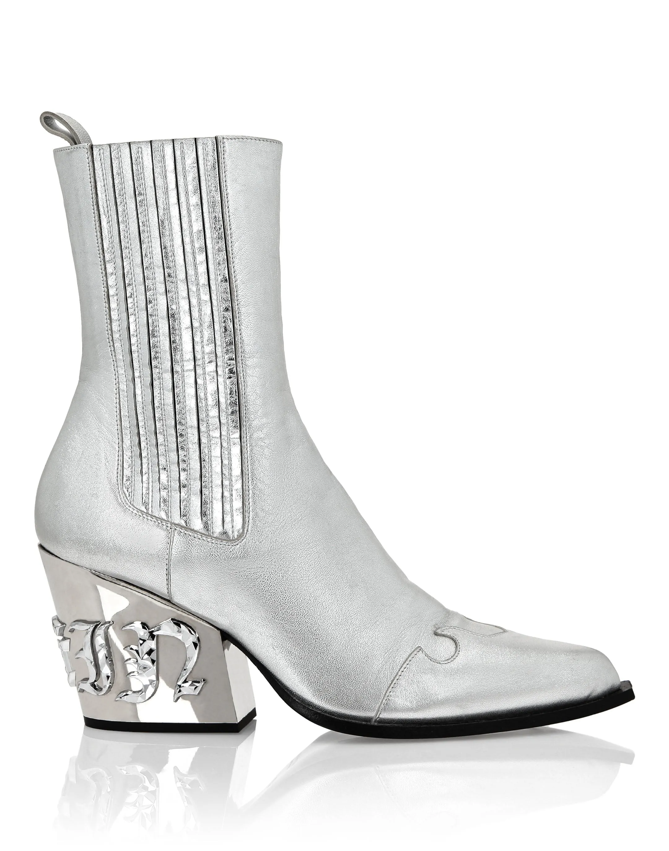 Boots Mid Flat Gothic Plein
