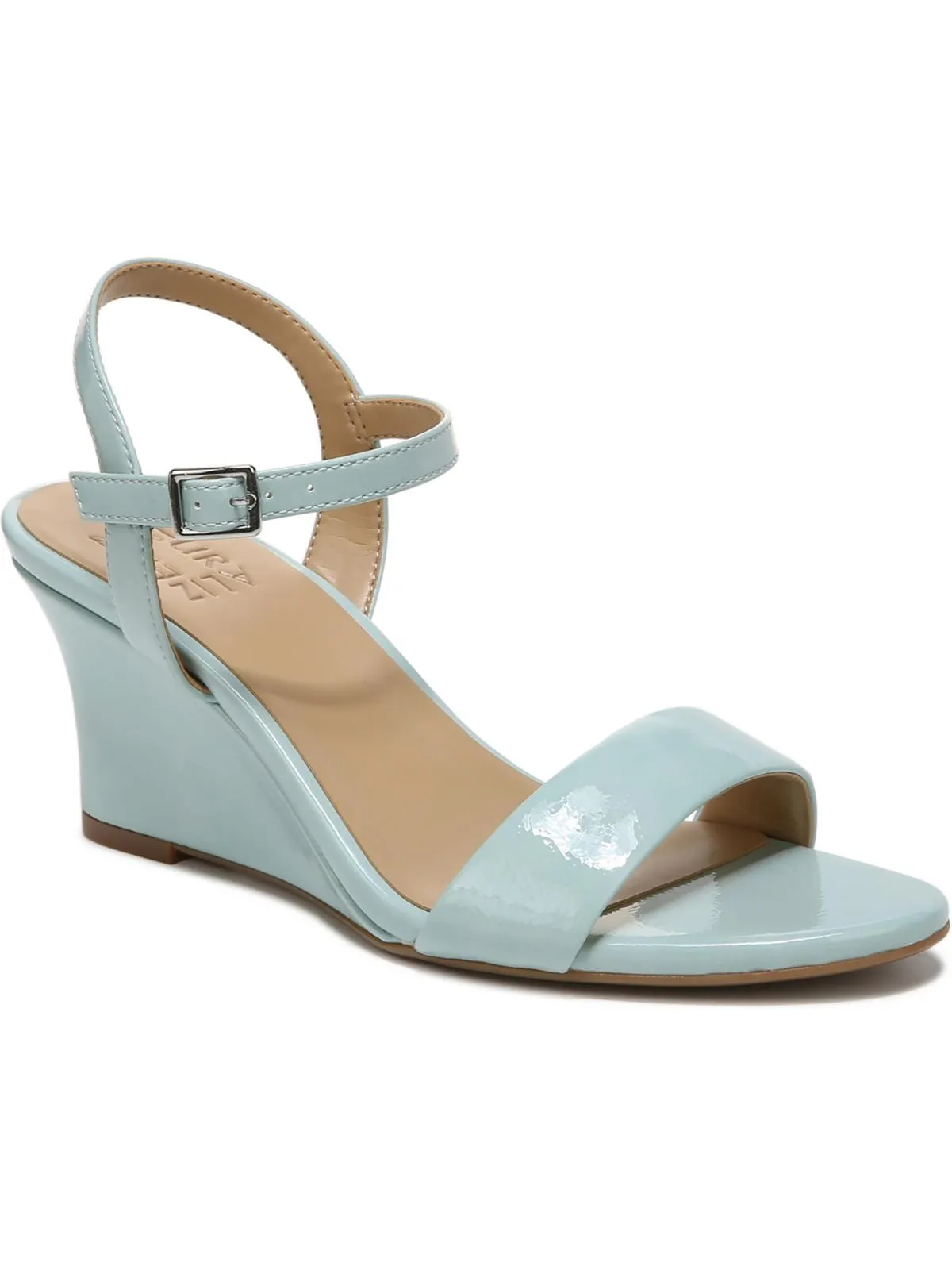 Bristol Womens Patent Dressy Wedge Sandals