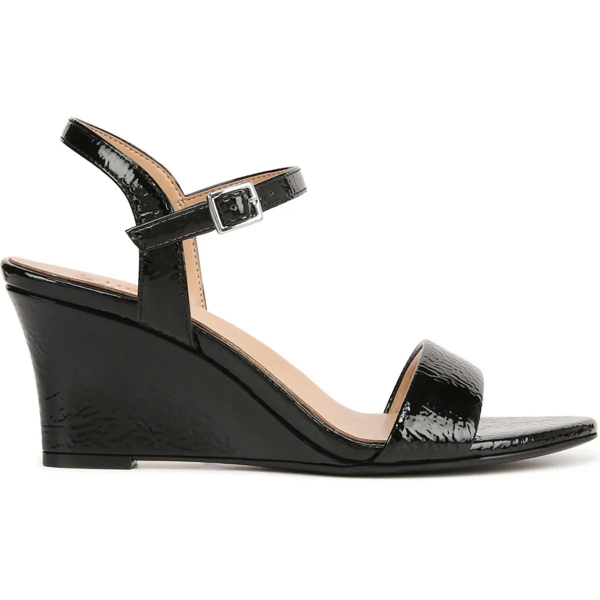 Bristol Womens Patent Dressy Wedge Sandals