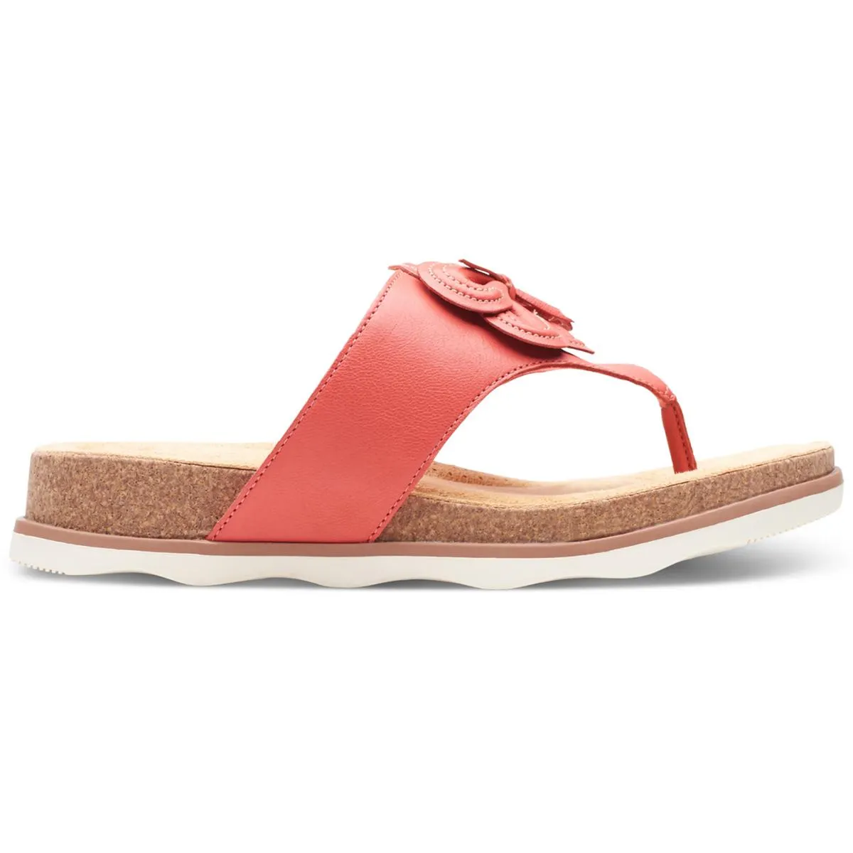 Brynn Style Womens Leather Cushioned Footbed Slide Sandals