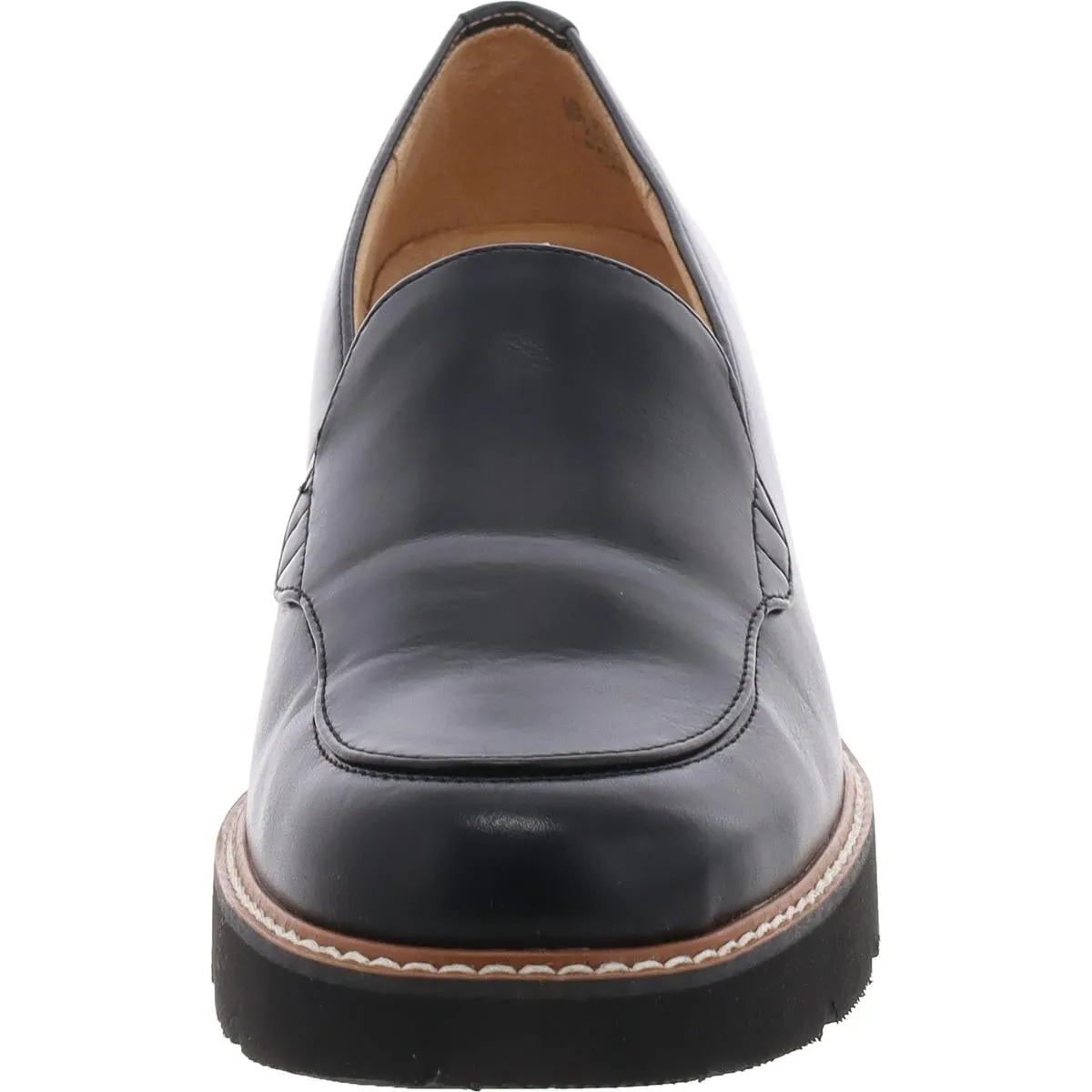 Cabaret Womens Faux Leather Slip-On Loafers