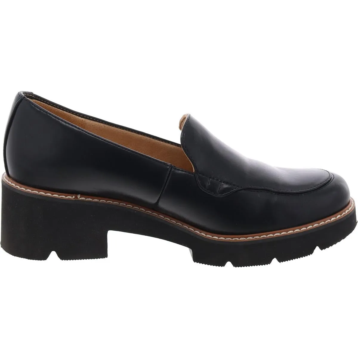 Cabaret Womens Faux Leather Slip-On Loafers