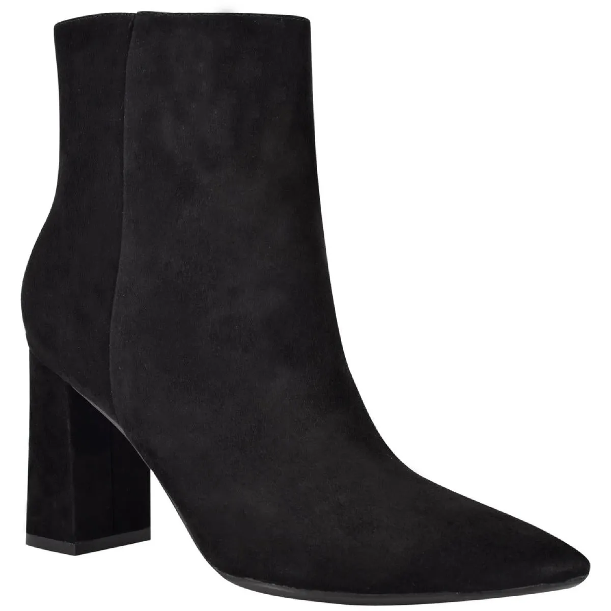 Cacey 9X9 Womens Leather Pointed Toe Ankle Boots