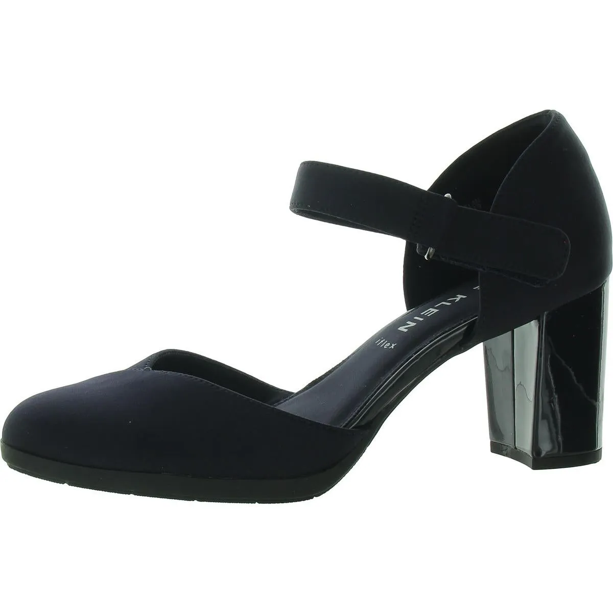 Caelan Womens Slip On Buckle Ankle Strap
