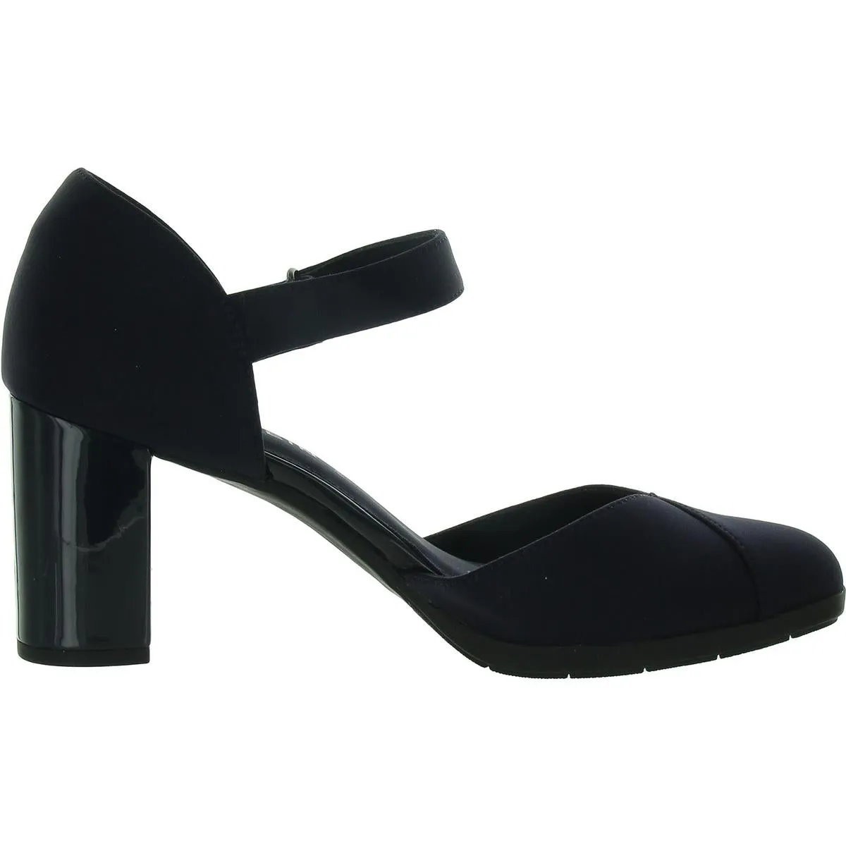 Caelan Womens Slip On Buckle Ankle Strap