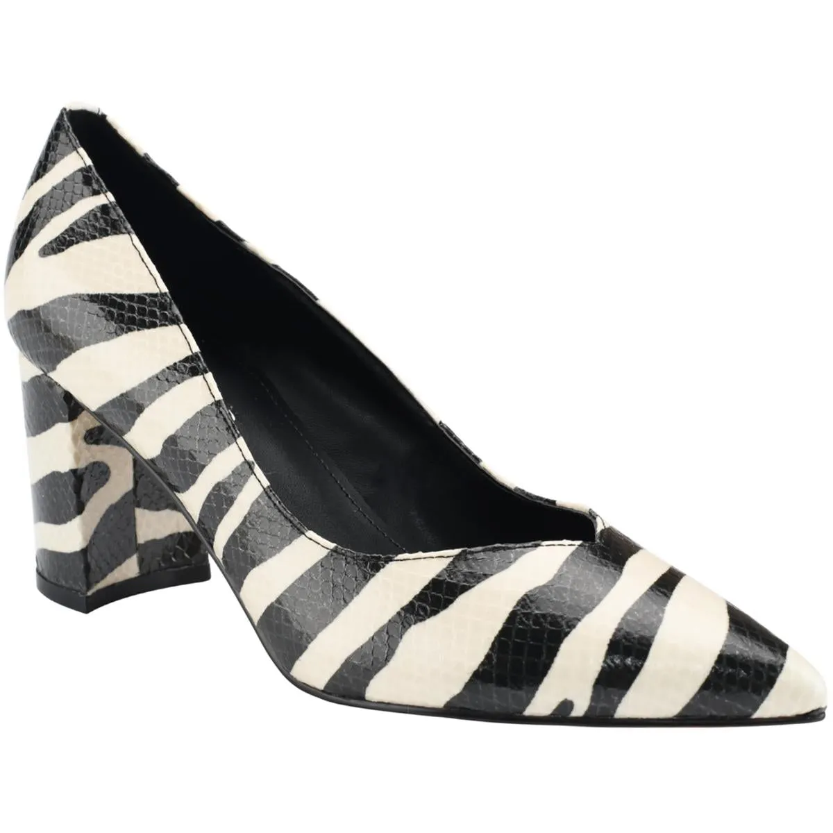 Caitlin 3 Womens Patent Solid Block Heels