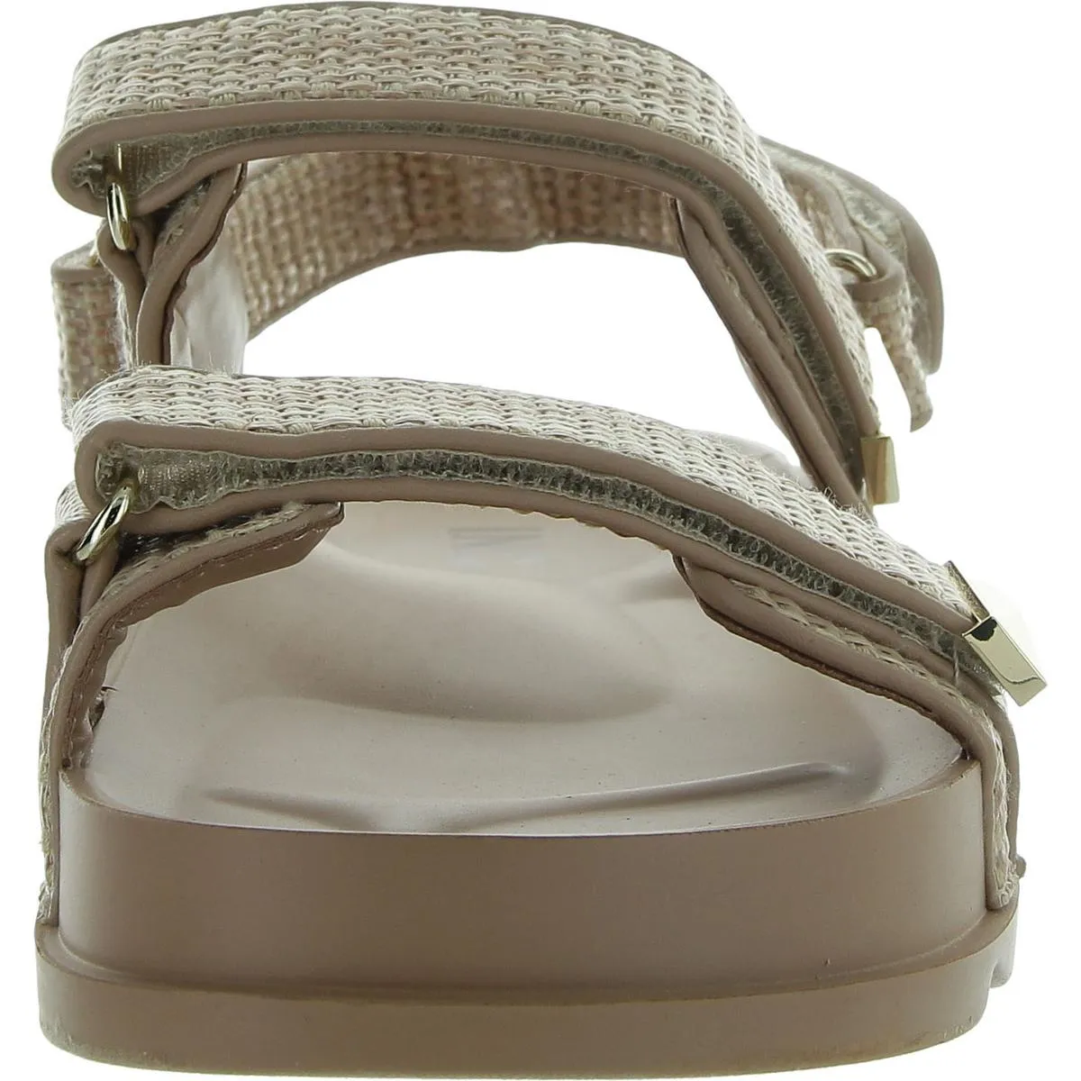 Caldeon3 Womens Faux Leather Embellished Slingback Sandals