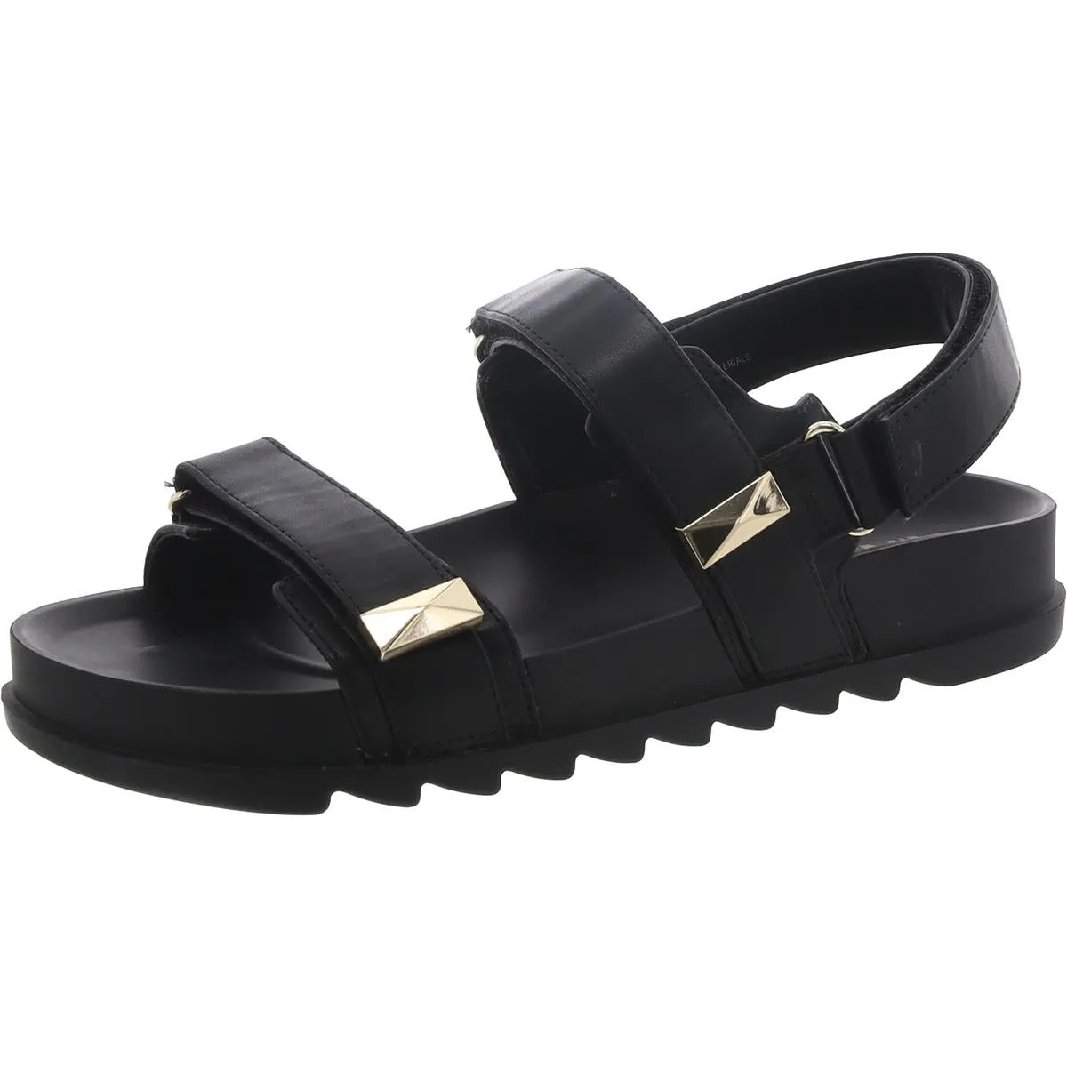 Caldeon3 Womens Faux Leather Embellished Slingback Sandals