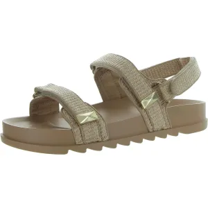 Caldeon3 Womens Faux Leather Embellished Slingback Sandals