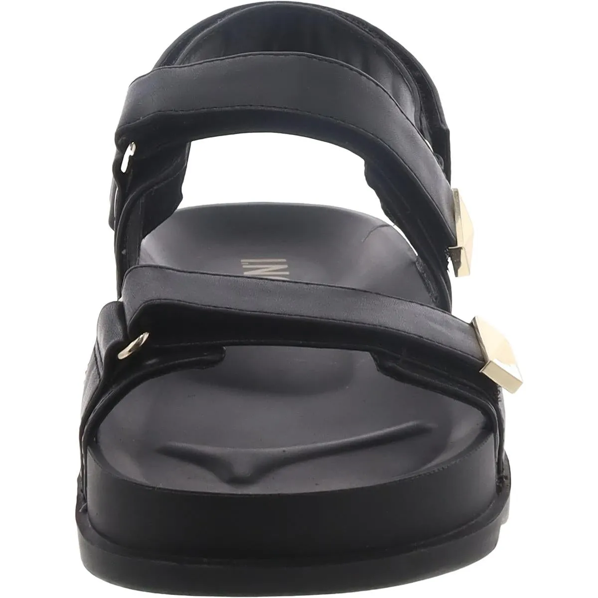 Caldeon3 Womens Faux Leather Embellished Slingback Sandals