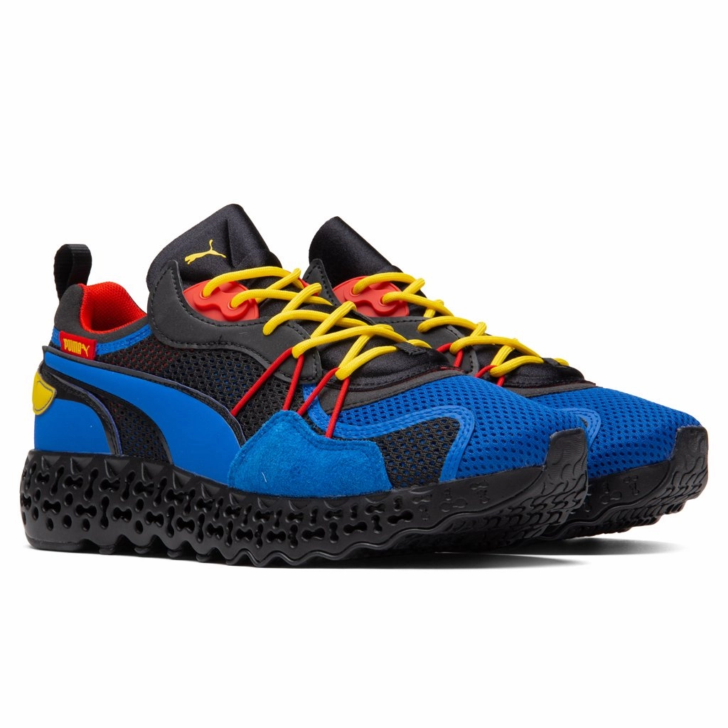 Calibrate Restored - Lapis Blue/Fizzy Yellow Puma Suede Street Sneakers