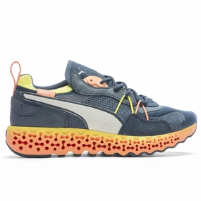 Calibrate Restored Excursion - China Blue/White Puma shoes with suede and modern shape