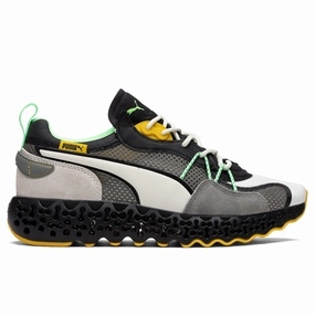 Calibrate Restored Winterized - Vaporous Grey/Black Puma trainers with bold stripe logo