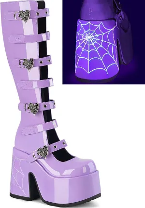 CAMEL-223 [Lavender Patent] | PLATFORM BOOTS [IN STOCK]*