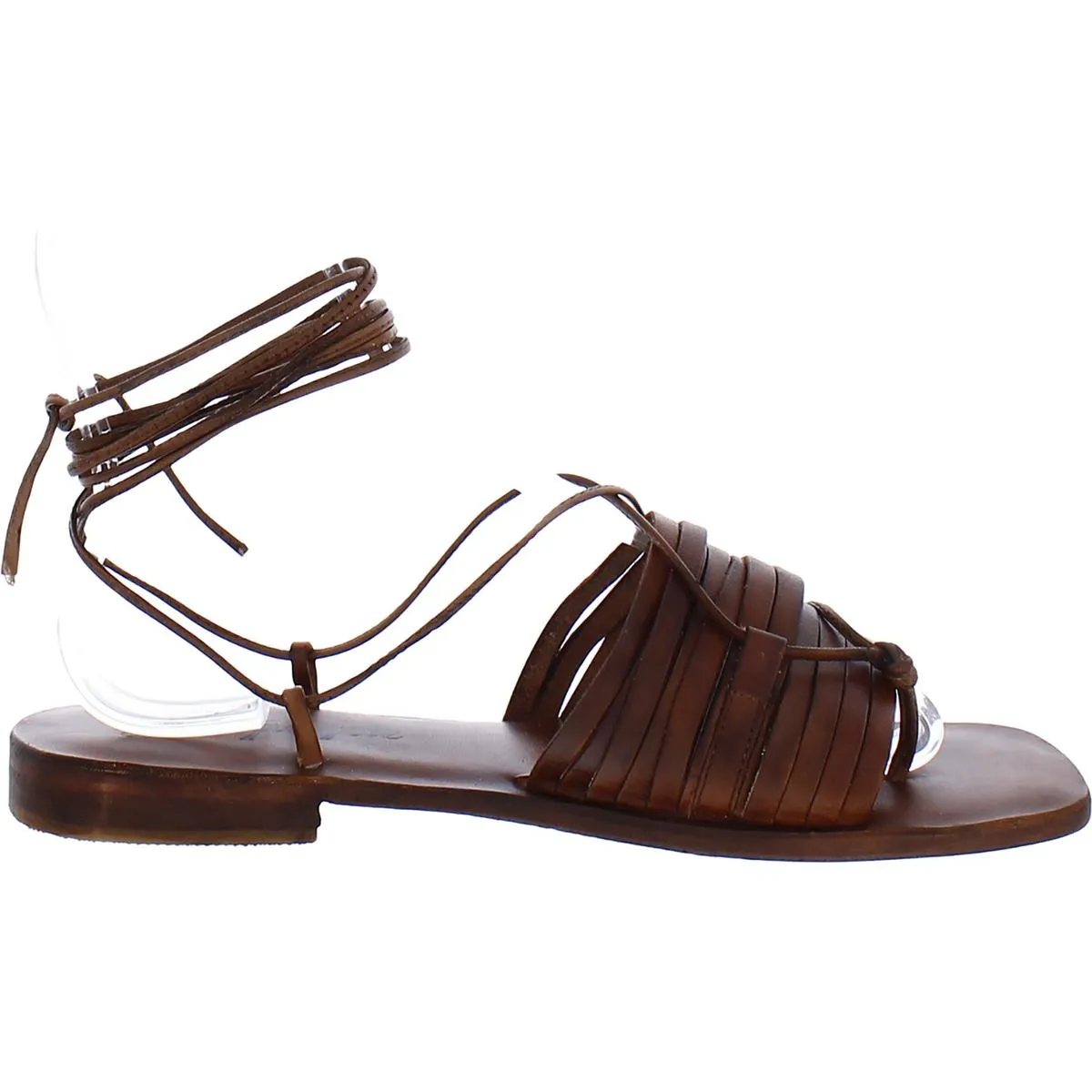 Cami Womens Leather Strappy Huarache Sandals