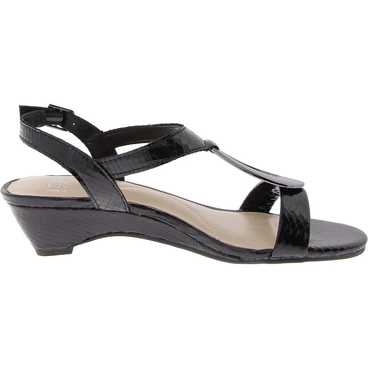 Carmeyy Womens Snake Pattern Strappy Slingback Sandals