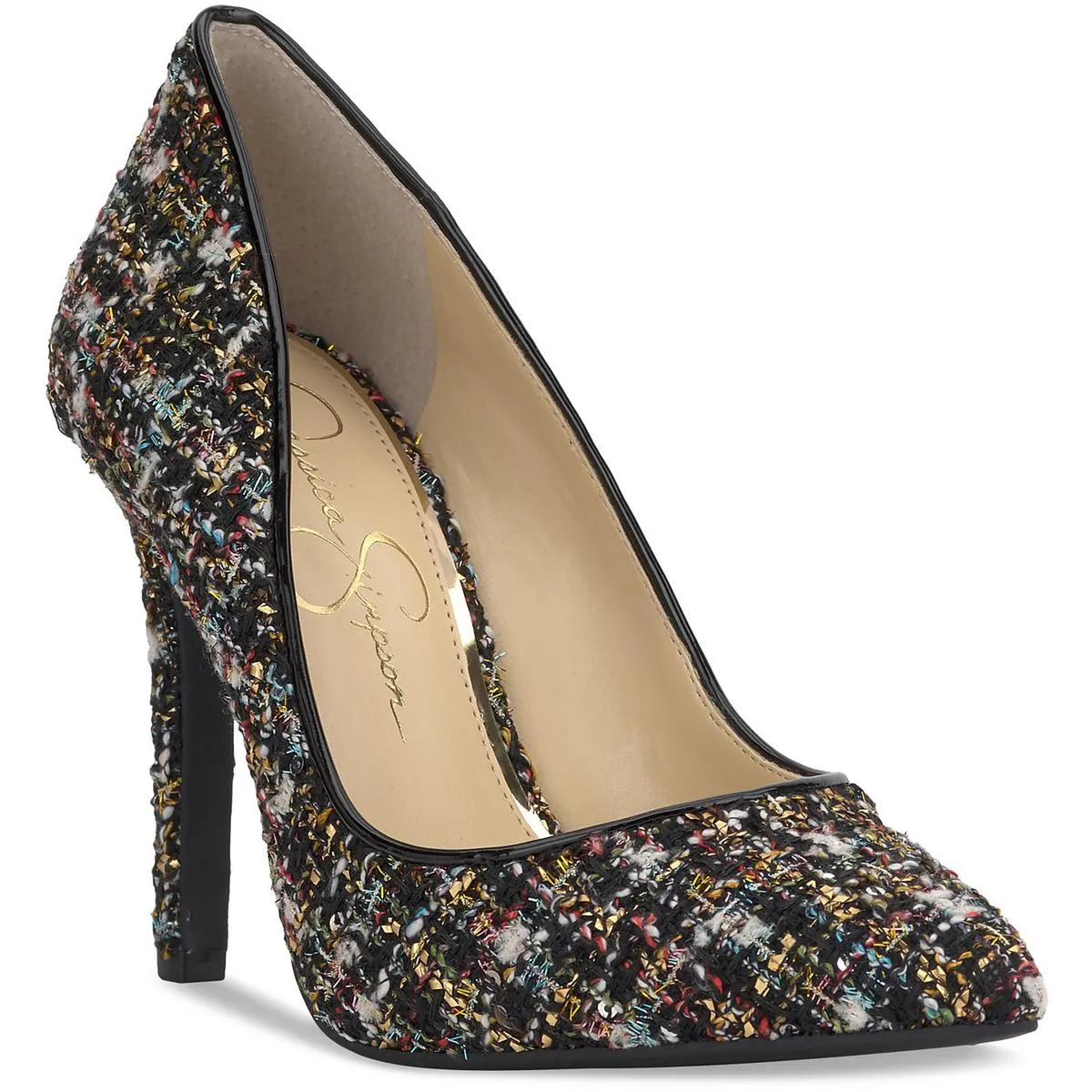 CASSANI Womens Snake Print Manmade Pumps