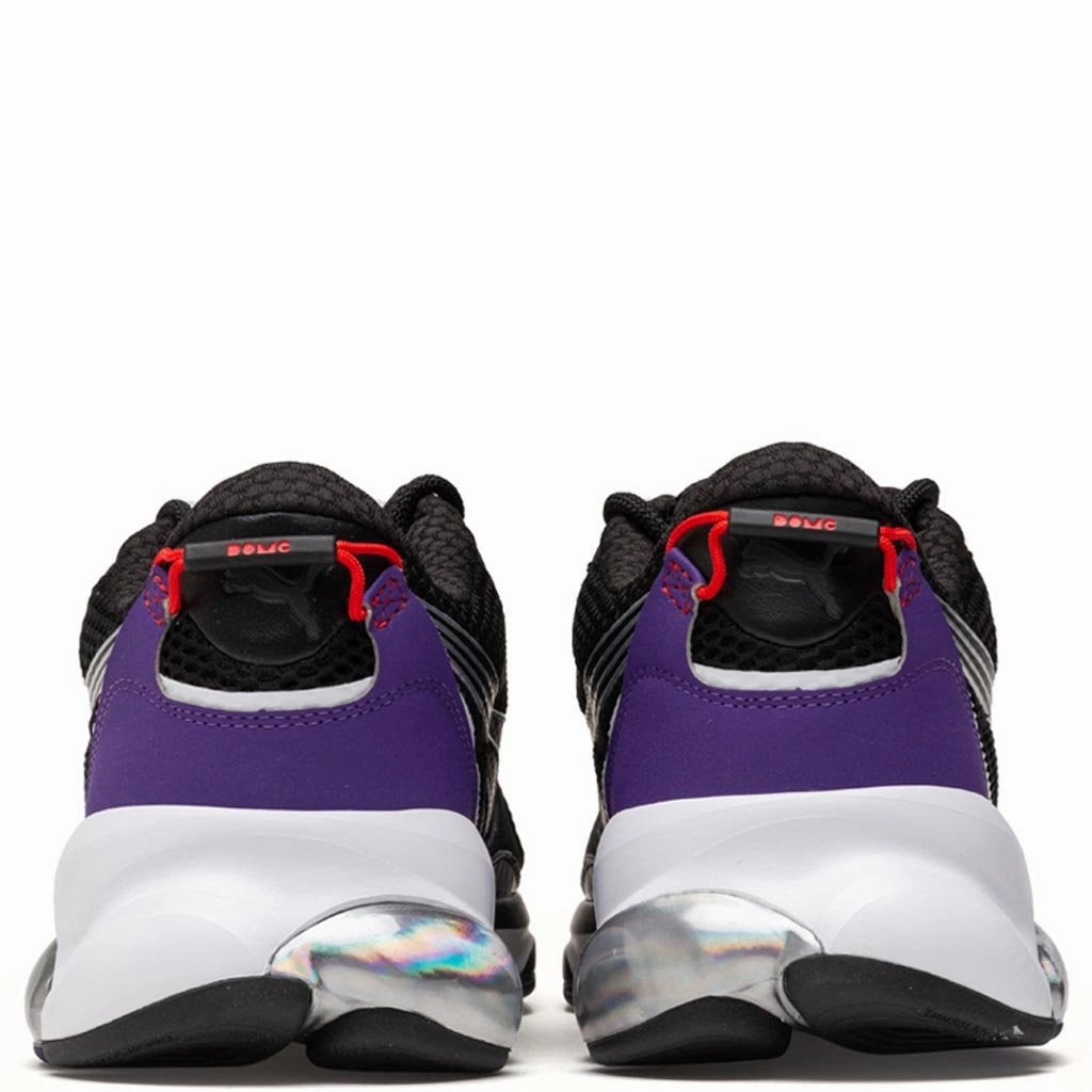 Cell Dome Galaxy - Black/Prism Violet Puma Stripe Logo Trainers