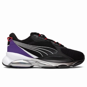 Cell Dome Galaxy - Black/Prism Violet Puma trainers with bold stripe logo