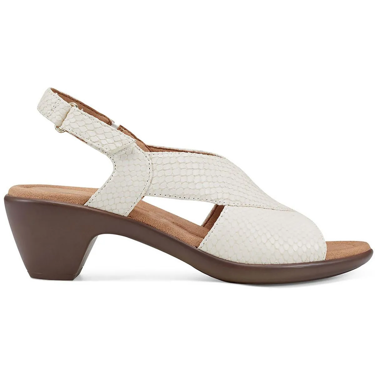 CHANTAL Womens Comfort Insole Faux Leather Heels