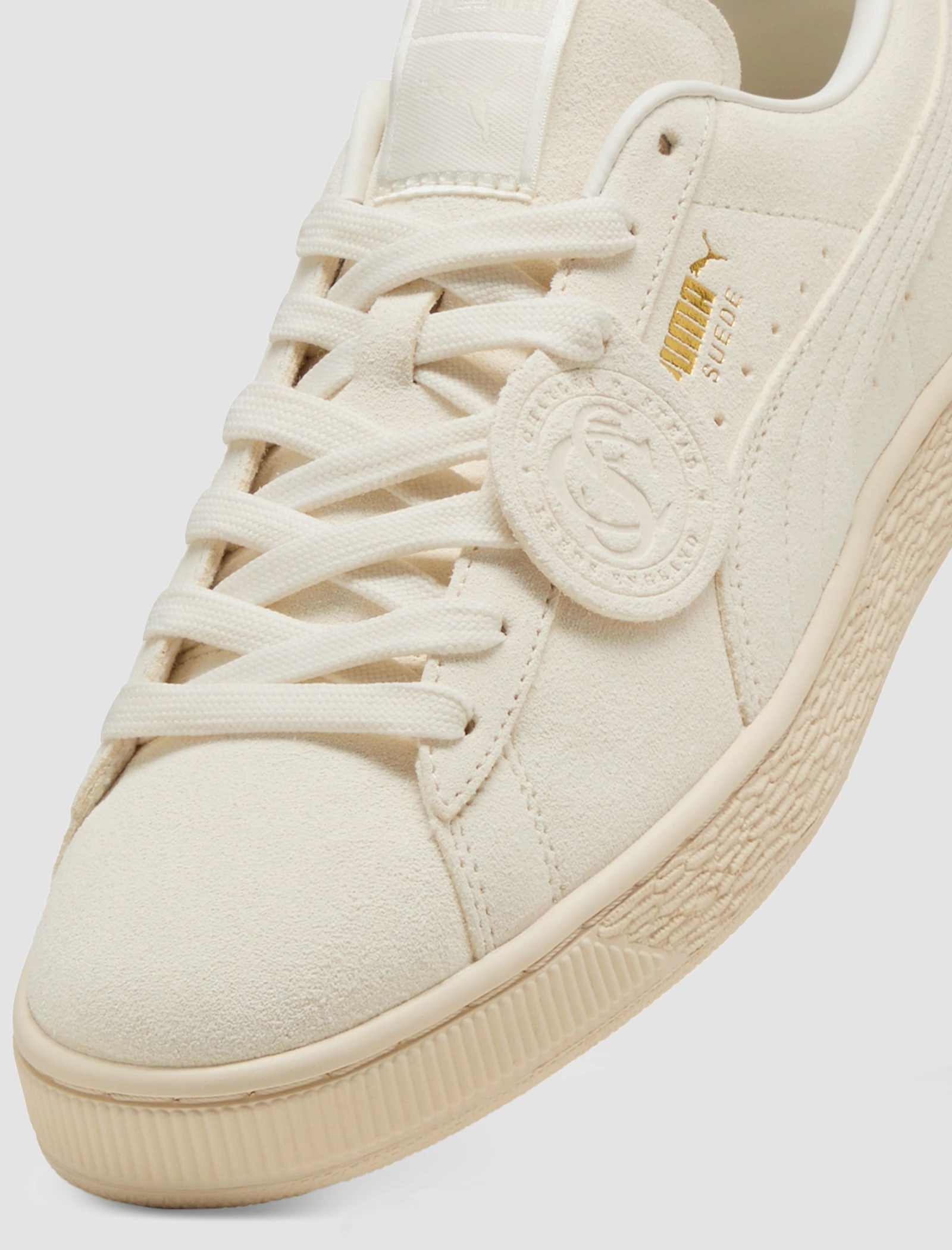 CHARLES F STEAD SUEDE II "WHITE" Breathable Daily Trainers