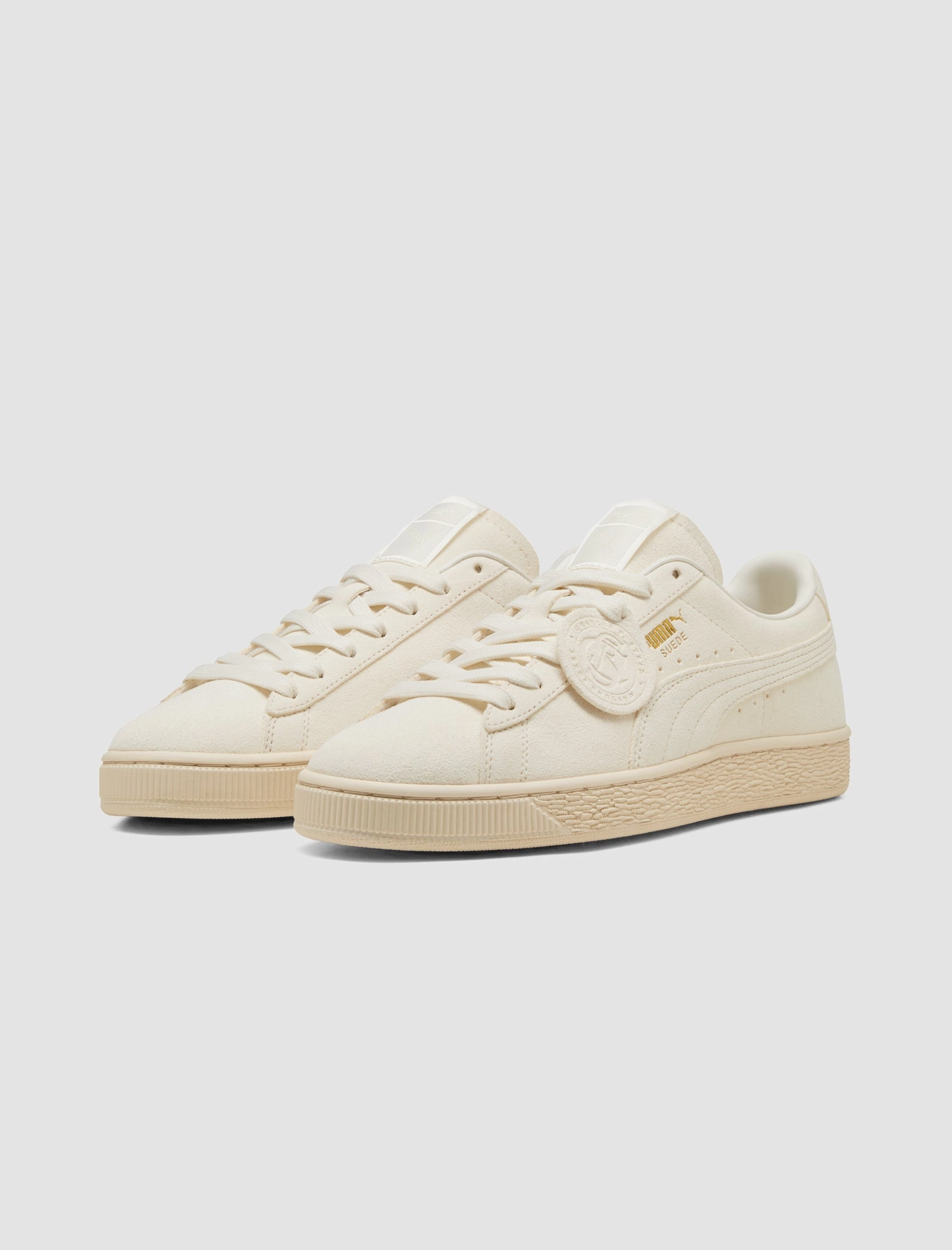 CHARLES F STEAD SUEDE II "WHITE" Breathable Daily Trainers