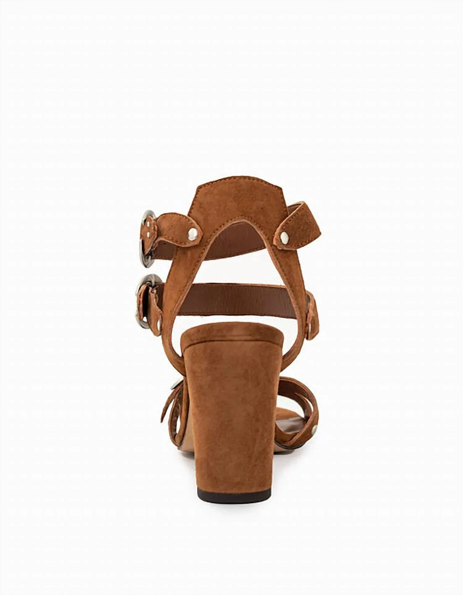 Chaus Strappy Suede Leather Sandals In Brown Suede