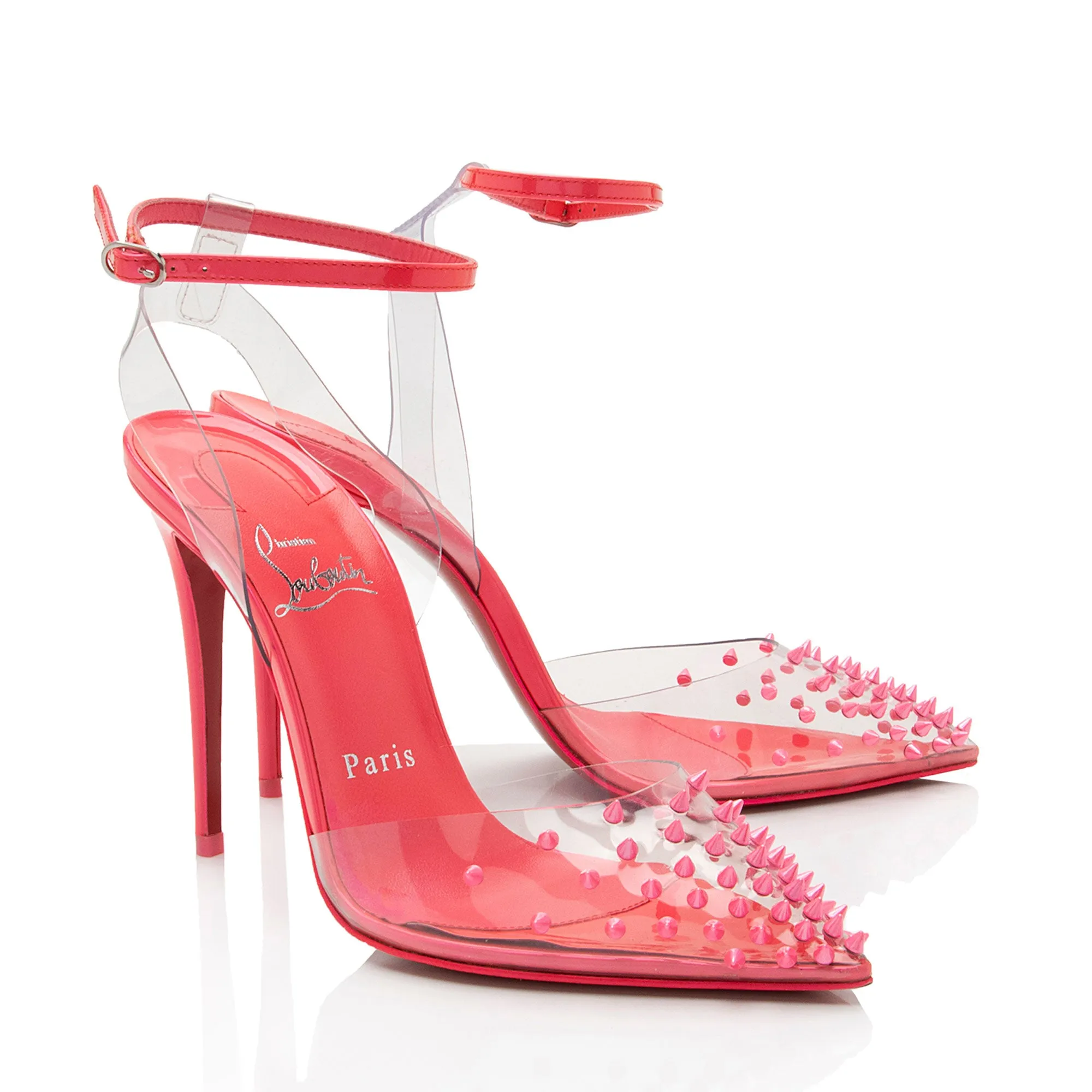 Christian Louboutin PVC Spiked Spikoo Pumps
