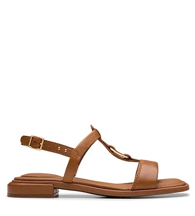 CLARKS ARIANY SLING TAN LEATHER