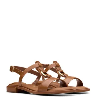 CLARKS ARIANY SLING TAN LEATHER