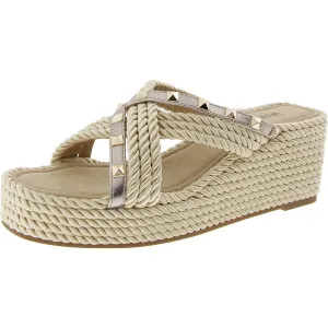Clem Womens Studded Wedge Sandals