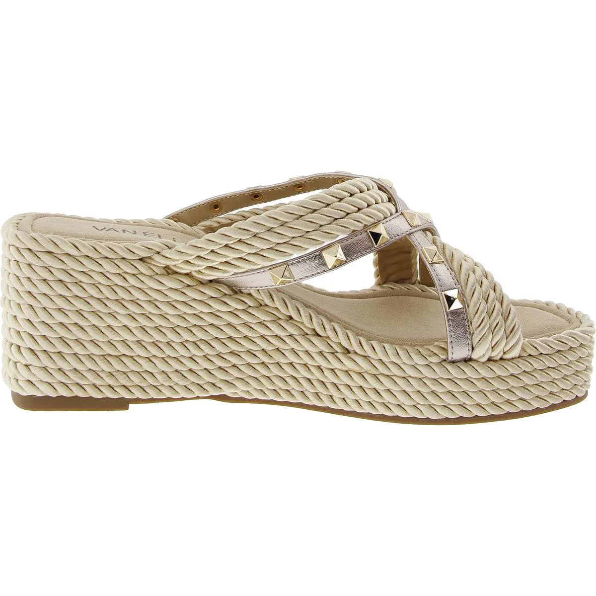 Clem Womens Studded Wedge Sandals