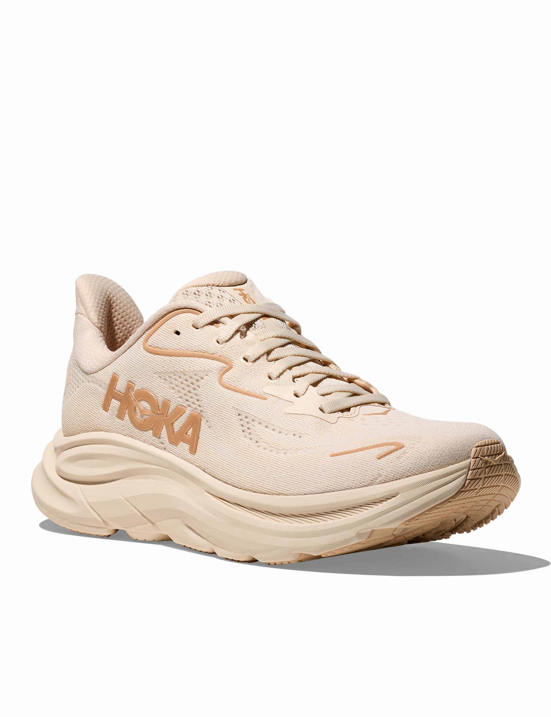 Clifton 10 - Vanilla/Birch Hoka trail-ready performance shoes