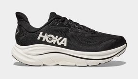 Clifton 10 Mens Running Shoes (Black/White) Trail-ready Hoka hiking shoes
