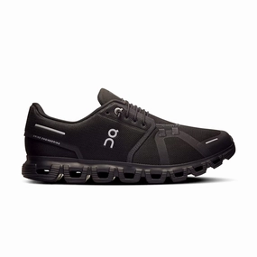 Cloud 6 'Black' On versatile sneakers with engineered mesh