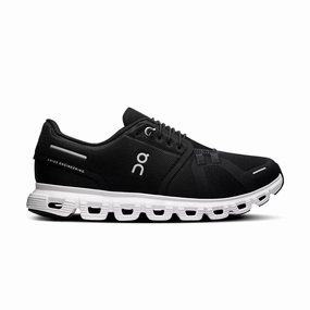 Cloud 6 'Black White' On versatile sneakers with engineered mesh