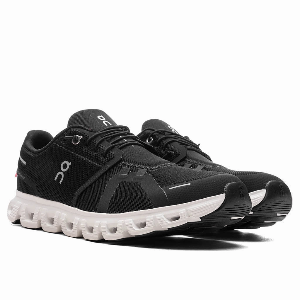 Cloud 6 - Black/White On Cloud Cushion Running Shoes