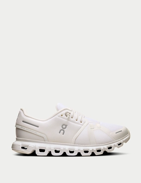 Cloud 6 - White On athletic shoes with speedboard support