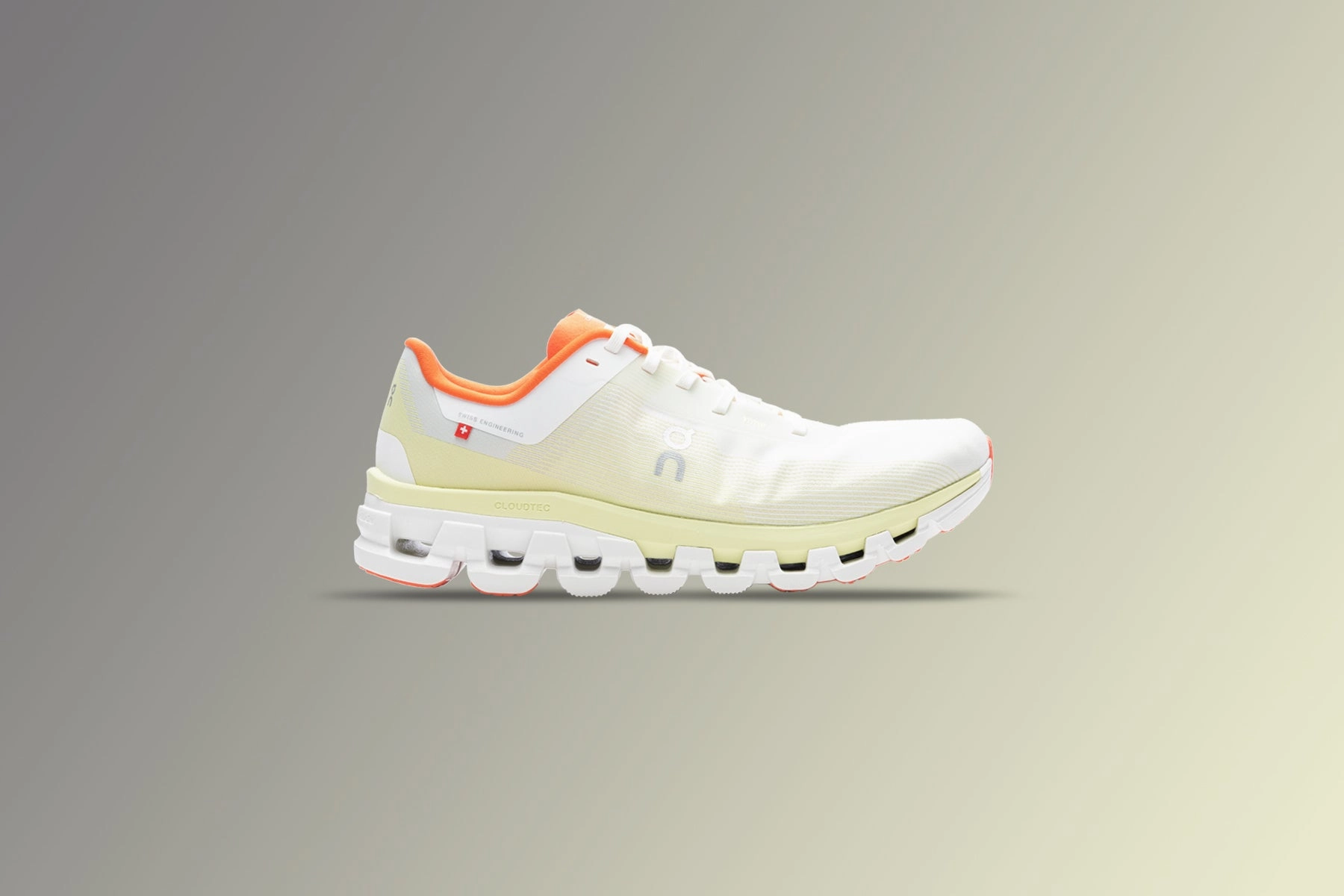 Cloudflow 4 - White/Hay On Cloud Cushion Running Shoes