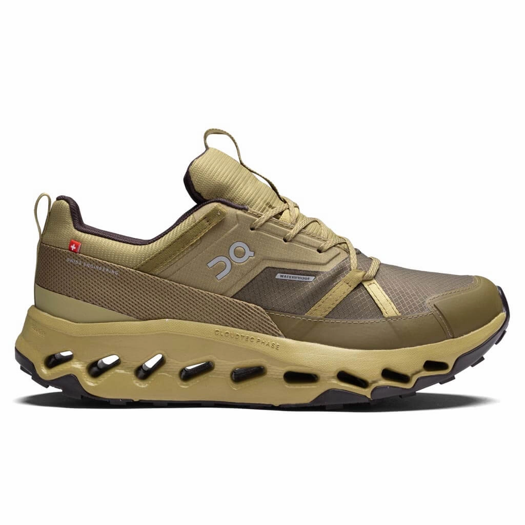 Cloudhorizon WP 1 - Safari/Olive On running shoes with cloud cushioning