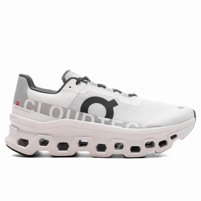 Cloudmonster - All White On running shoes with cloud cushioning