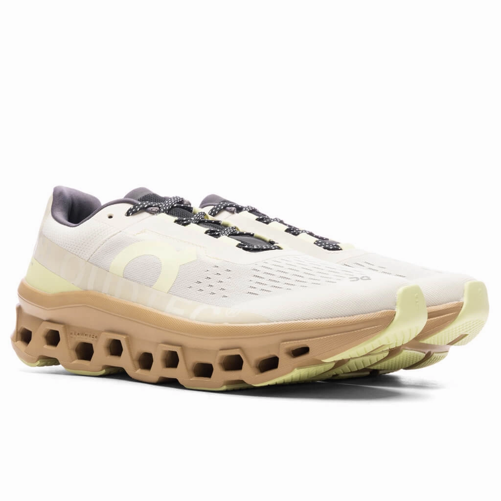 Cloudmonster - Cream/Dune On Cloud Cushion Running Shoes