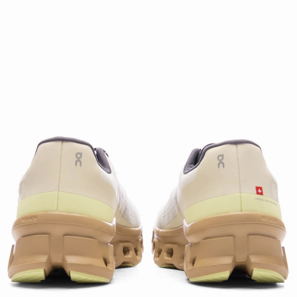 Cloudmonster - Cream/Dune On Cloud Cushion Running Shoes