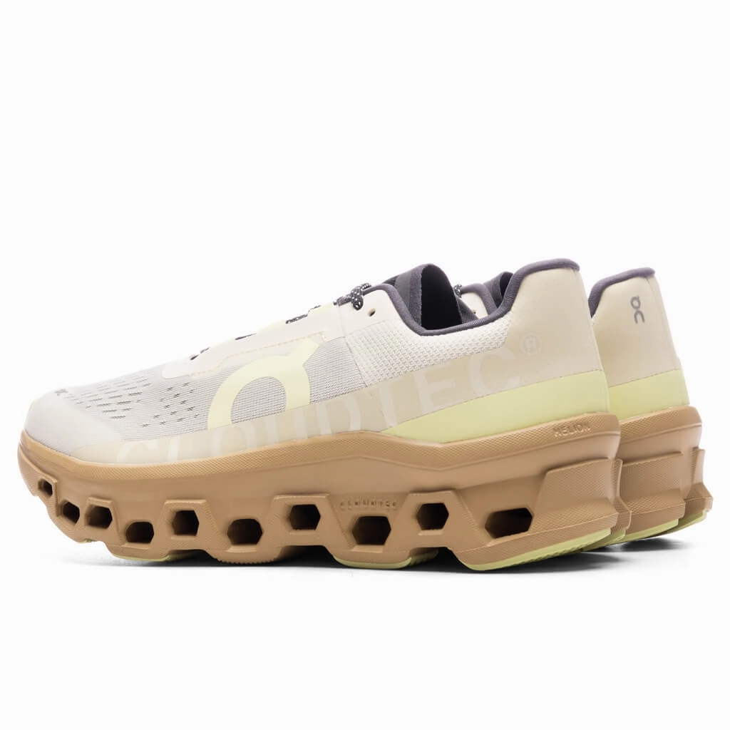 Cloudmonster - Cream/Dune On Cloud Cushion Running Shoes