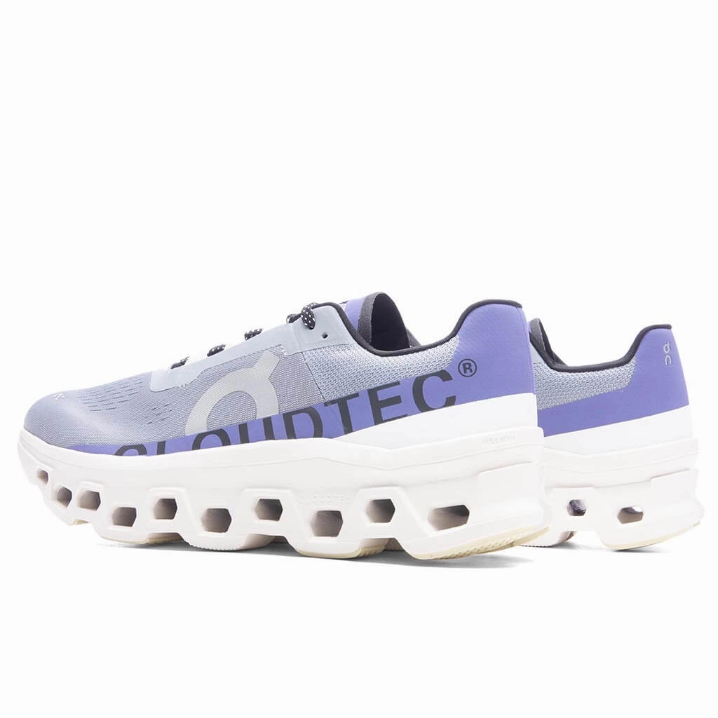 Cloudmonster - Mist/Blueberry On Cloud Cushion Running Shoes