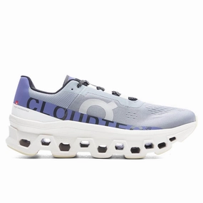 Cloudmonster - Mist/Blueberry On running shoes with cloud cushioning