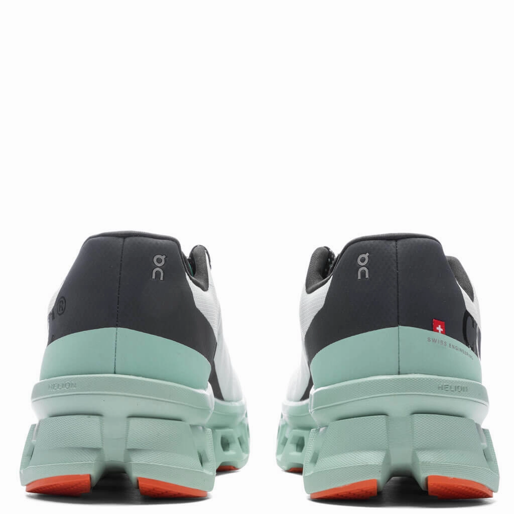 Cloudmonster - Undyed-White/Creek On Cloud Cushion Running Shoes