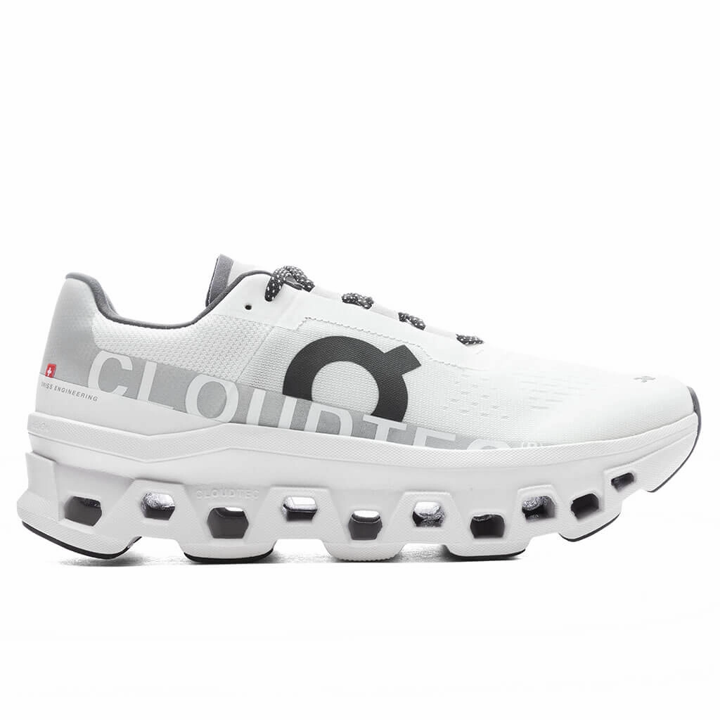 Cloudmonster - Undyed-White/White On running shoes with cloud cushioning