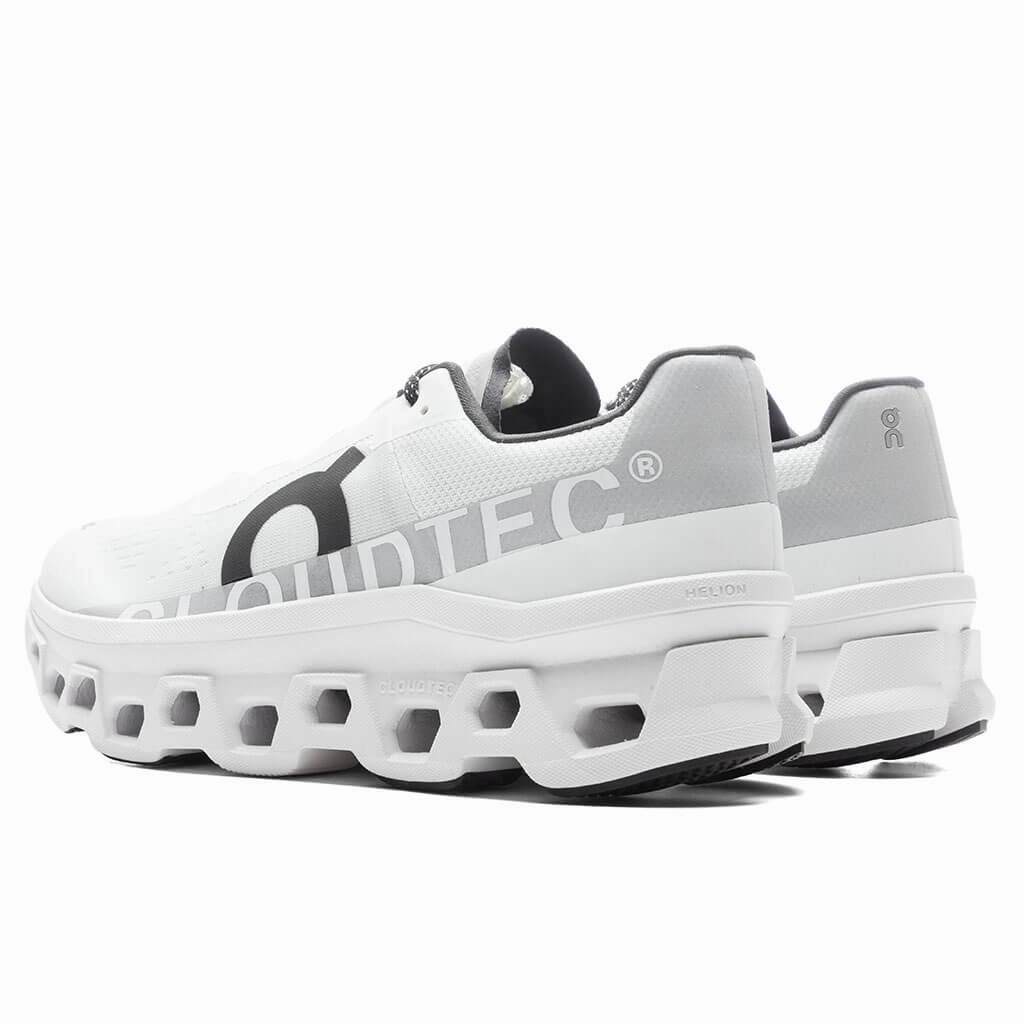 Cloudmonster - Undyed-White/White On Cloud Cushion Running Shoes